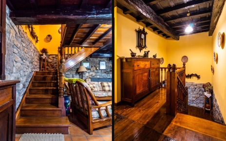 Suelos de madera y techos con vigas